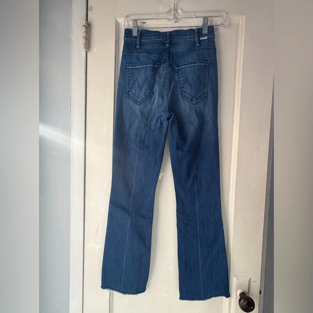 MOTHER The Hustler Ankle Fray Squeeze It Jeans 25